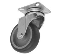 Sealey Castor Wheel 75mm Plate Swivel 60Kg Load Thermoplastic Scw275Spem