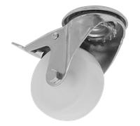 Sealey Castor Wheel 80mm Bolt Hole Swivel With Total Lock 150kg Load SCW480SBLEM