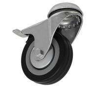 Sealey SCW175SBL Ø75mm Castor Wheel Bolt Hole Swivel with Brake