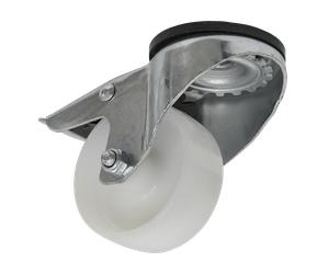 SEALEY Castor Wheel Bolt Hole Swivel With Total Lock Ø80mm | SCW480SBL | GSF Car Parts
