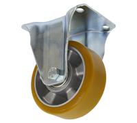 Sealey Castor Wheel Fixed Plate Aluminium/Polyurethane 125mm
