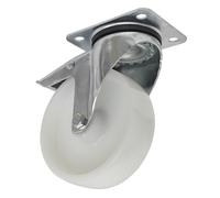 Sealey SCW4125SPL Castor Wheel Swivel Plate With Total Lock Ø125Mm