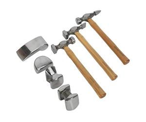 Sealey Cb507 Panel Beating Set 7Pc Drop-Forged Hickory Shafts