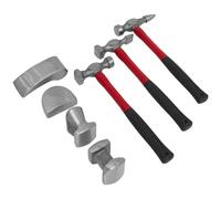 Sealey Cb707 Panel Beating Set 7Pc Drop-Forged Fibreglass Shafts