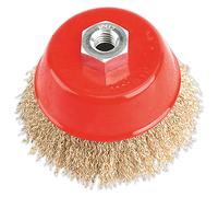 Sealey CBC100 Brassed Steel Cup Brush Ø100Mm M14 X 2Mm
