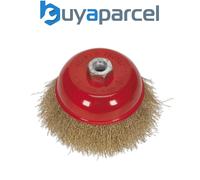 Sealey CBC125 125mm Brassed Steel Crimped Wire Cup Brush M14 x 2mm