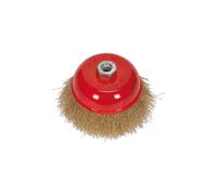 Sealey Brassed Wire Cup Brush 125mm M14 Thread