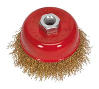Sealey CBC125 Brassed Steel Cup Brush Ø125Mm M14 X 2Mm