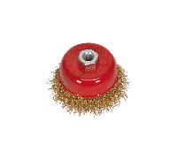 Sealey CBC752 75mm Brassed Steel Cup Brush M14 x 2mm