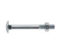 Sealey CBN875 Coach Bolt & Nut Din 603 - M8 X 75Mm Zinc Pack Of 50