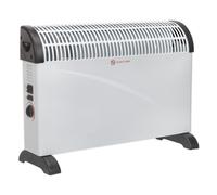 Sealey Cd2005T Convector Heater 2000W 3 Heat Settings Thermostat Turbo Fan