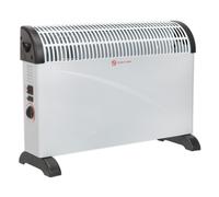 Sealey Convector Heater 2000W 3 Heat Settings Thermostat Turbo Fan CD2005T