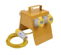 Sealey WSSB16 Cee 4-Way Splitter Box 1.5Mm Cable 16A Plug