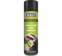 Sealey SCS017 Chain & Cable Clear Lubricant 500Ml Pack Of 6