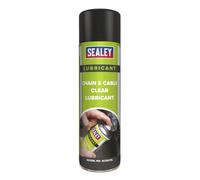 Sealey Chain & Cable Clear Lubricant 500Ml Non-Corrosive - Pack Of 6 Pcs Scs017