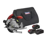 Sealey CP20VCSKIT Circular Saw Kit 20V Sv20 Series Ø150Mm - 2 Batteries