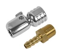 Sealey 1/4" BSP Clip On Connector for Tyre Inflators