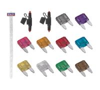 Sealey Clip Strip Deal Automotive Electrical Mini Blade Fuses & Holders Mbfset