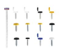 Sealey Clip Strip Deal - Mixed Numberplate Screws With 12 Clips Assorted Npsset