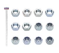 Sealey Clip Strip Deal - Mixed Nuts Set 100 Pieces Steel Nuts Locknuts 12 Cips