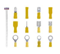 Sealey Clip Strip Deal - Yellow Electrical Terminals Push-On Ring Socket Ytset