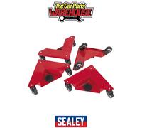 Sealey CM4 Corner Transport Dollies 150kg Capacity - Set of 4