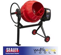 Sealey CMX125 125L Cement Mixer 550W Heavy-Duty Portable Electric Concrete