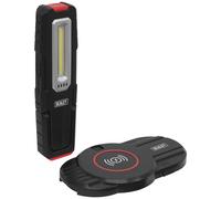 Sealey COB LED Inspection Light with Wireless Charging Base Black / Red