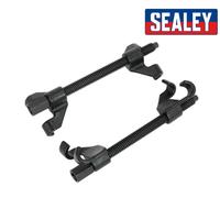 Sealey Coil Spring Compressor 2pk - Carbon Steel - Max Opening 244mm - 1/2 Sq Dr