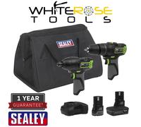 Sealey 2 x 10.8V SV10.8 Series Combi Drill & Impact Driver Kit