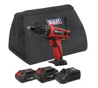 Sealey CP20VDD 20v Cordless Combi Drill 2 x 2ah Li-ion Battery Charger Bag