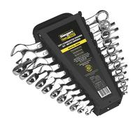Sealey Combi Spanner Set With Fully Polished Heads 22pc Metric/Imperial S0404