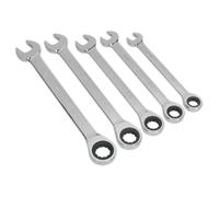 Sealey Combination Ratchet Spanner Set 5pc Metric S0985