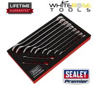 Sealey Combination Spanner Set 11pc Imperial Premier Hand Tools Garage