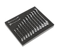 Sealey Combination Spanner Set S01232 14pc Stubby