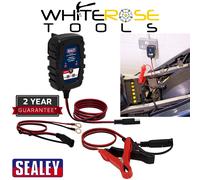 Sealey Compact Smart Trickle Charger & Maintainer 1A 6/12V - AUTOCHARGE100HF, Black