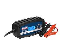 Sealey Compact Smart Charger & Maintainer 4A 9-Cycle 6/12V AUTOCHARGE400HF, Black