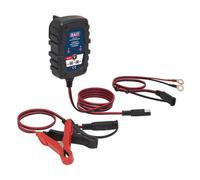 Sealey Compact Smart Trickle Charger & Maintainer 1A 6/12V - AUTOCHARGE100HF, Bl