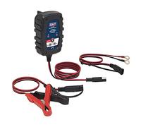 Sealey Compact Smart Trickle Charger & Maintainer 1A 6/12V - AUTOCHARGE100HF, Black