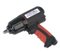 Sealey GSA6000 Composite Air Impact Wrench 3/8inSq Drive - Twin Hammer