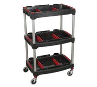 Sealey Composite Workshop Trolley with Parts Storage 3-Level CX313