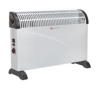 Sealey Convector Heater 2000W 3 Heat Settings Thermostat Turbo Fan CD2005T