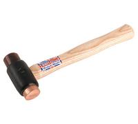 Sealey CRF15 Copper/Rawhide Faced Hammer 1.5Lb Hickory Shaft