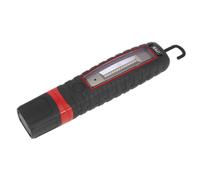 Sealey Cordless 10 SMD + 3W LED Rechargeable Inspection Lamp Black Lithium-ion