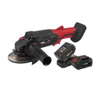 Sealey Cordless Angle Grinder Kit 115mm 20V - 2 Batteries 4Ah Cp20Vagbkit