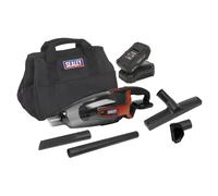 Sealey Cordless Handheld Vacuum Cleaner Kit 650ml, 20V 2Ah Battery Comfort Grip