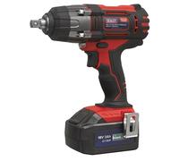 Sealey Cordless Impact Wrench 1/2" Drive 18V 3Ah Battery Charger 400Nm Torque