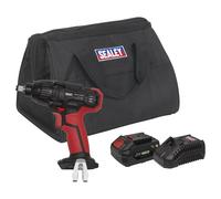 Sealey Cordless Impact Wrench Driver 1/2" Inch & Battery 4Ah & Charger LED Light