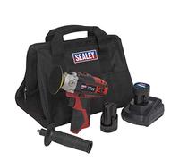 Sealey Cordless Polisher Kit Ø71mm 12V SV12 Series - 2 Batteries - CP1205KIT, Grey|Black|red