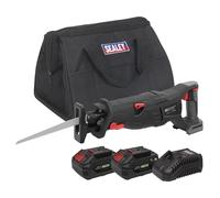Sealey Cordless Reciprocating Saw Kit 20V 2 Batteries Brushless CP20VRSXKIT